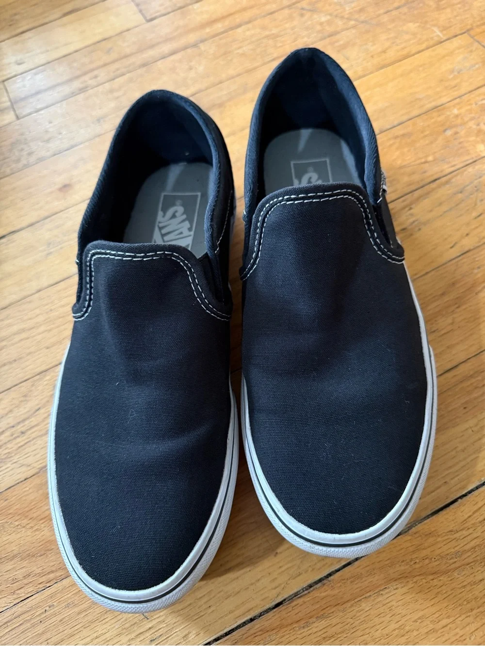 Black & White Platform Vans